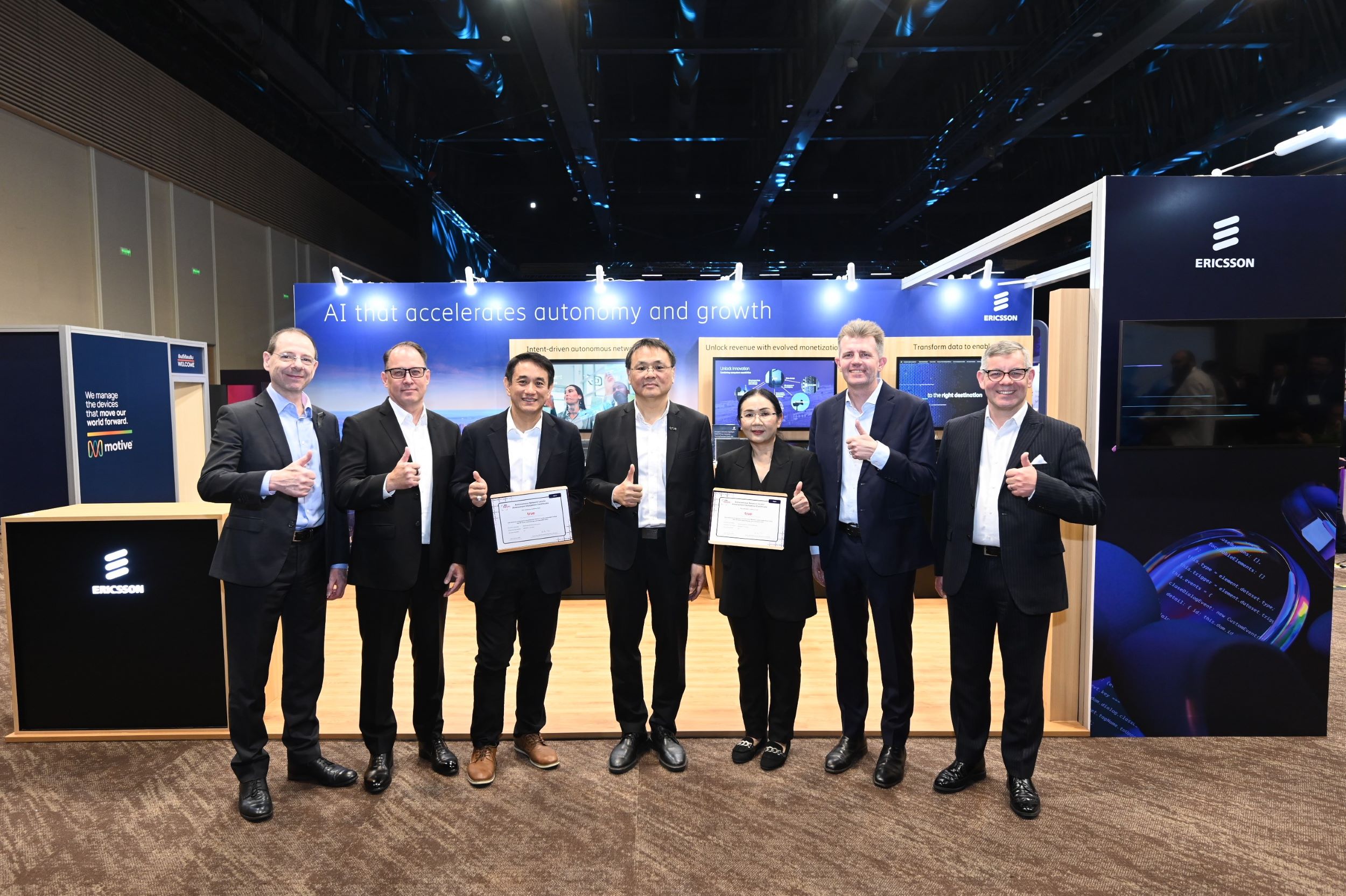 ทรู คอร์ปอเรชั่น และอีริคสันร่วมคว้ามาตรฐาน Level 4 Autonomy ด้านการรับประกันบริการเครือข่าย 5G